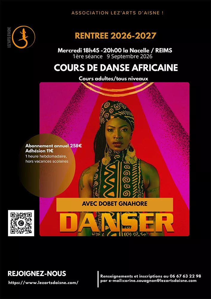 Cours danse africaine Reims 2026